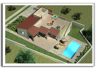 rear aerial view